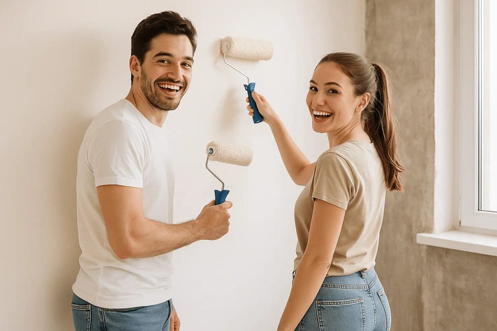 Mladi par zajedno kreči stan tokom adaptacije – izbegavaju greške pri adaptaciji