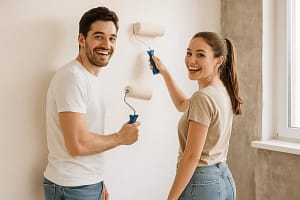 Mladi par zajedno kreči stan tokom adaptacije – izbegavaju greške pri adaptaciji